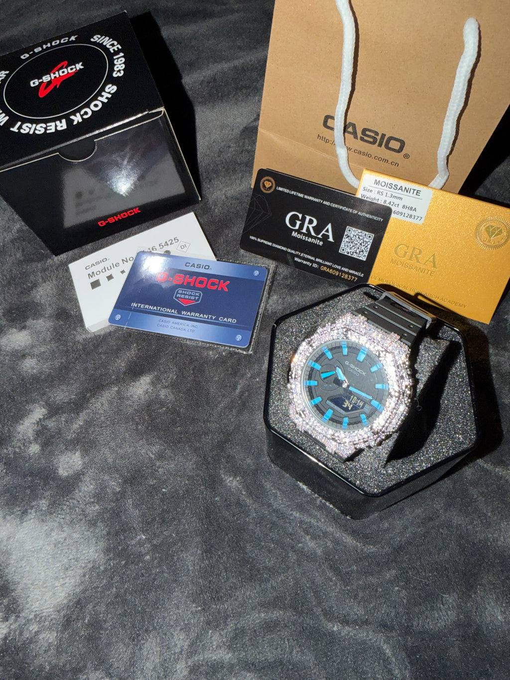 Black/Blue Gshock