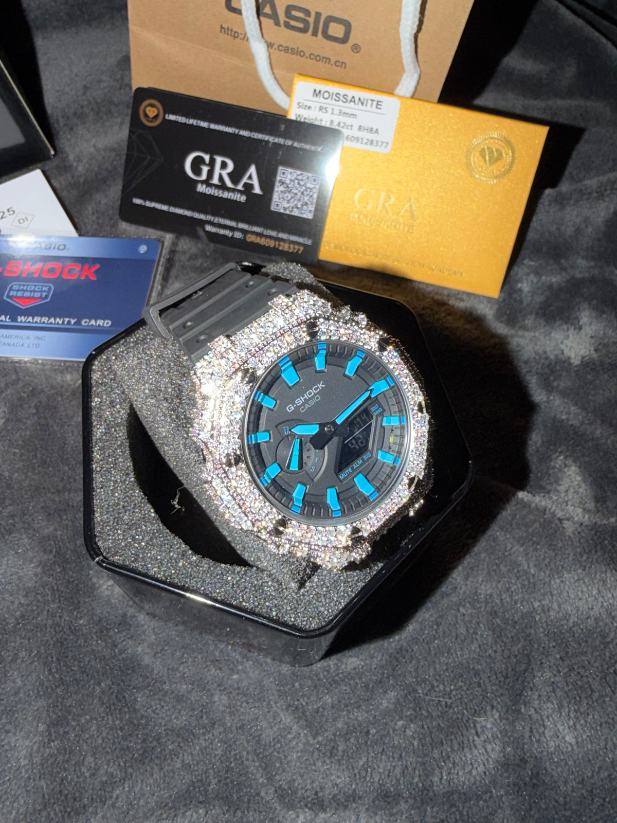 Black/Blue Gshock